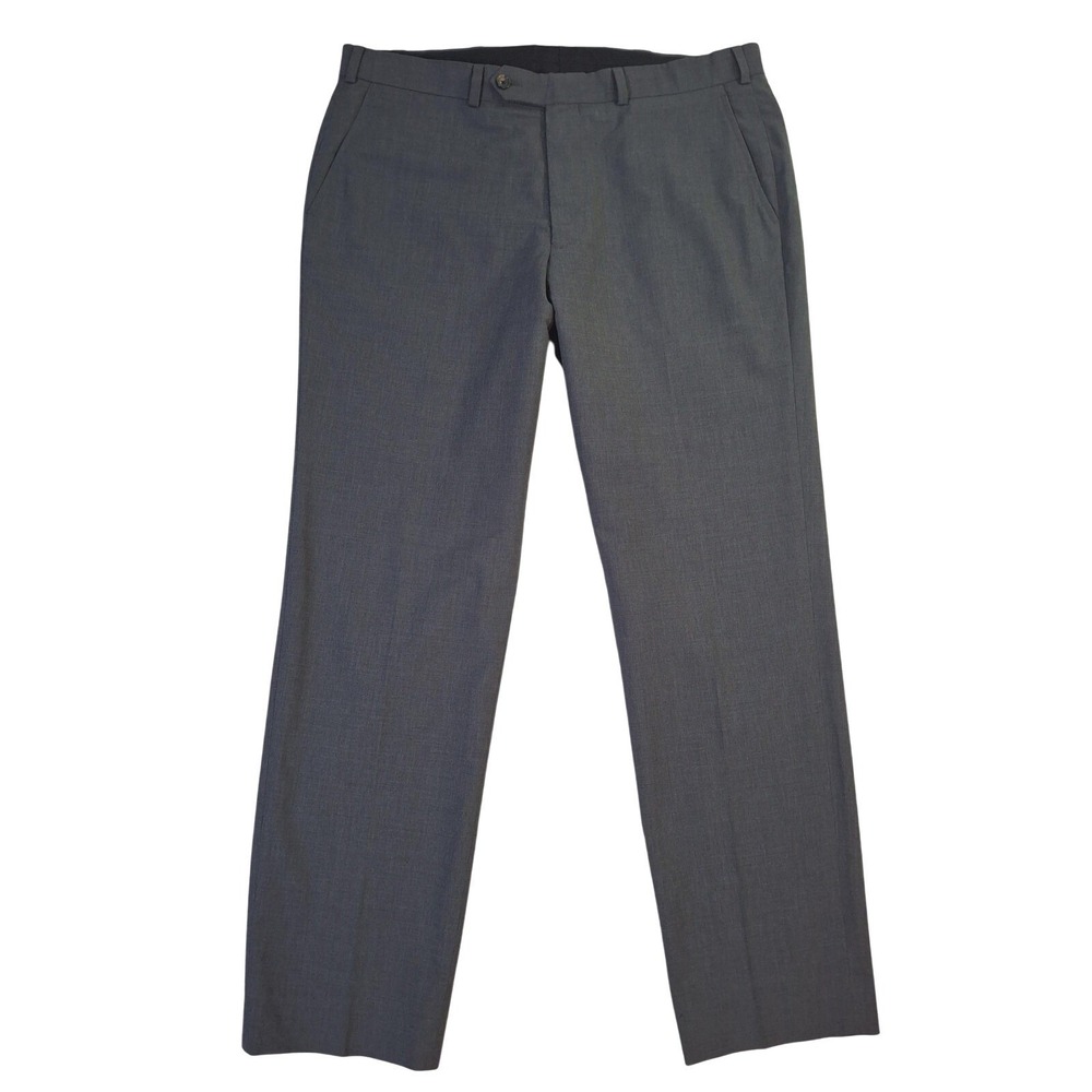 Brooks‎ Brothers Milano Dress Pants Mens 38x31* Gray BrooksCool Wool Blend